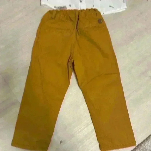 Mayoral size 18m collared top with Carmel colored pants - Picture 6 of 10